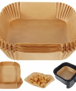 Square Air Fryer Paper Liner (6 Inch Base)
