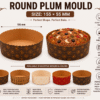 Round Plum Mould 155×55