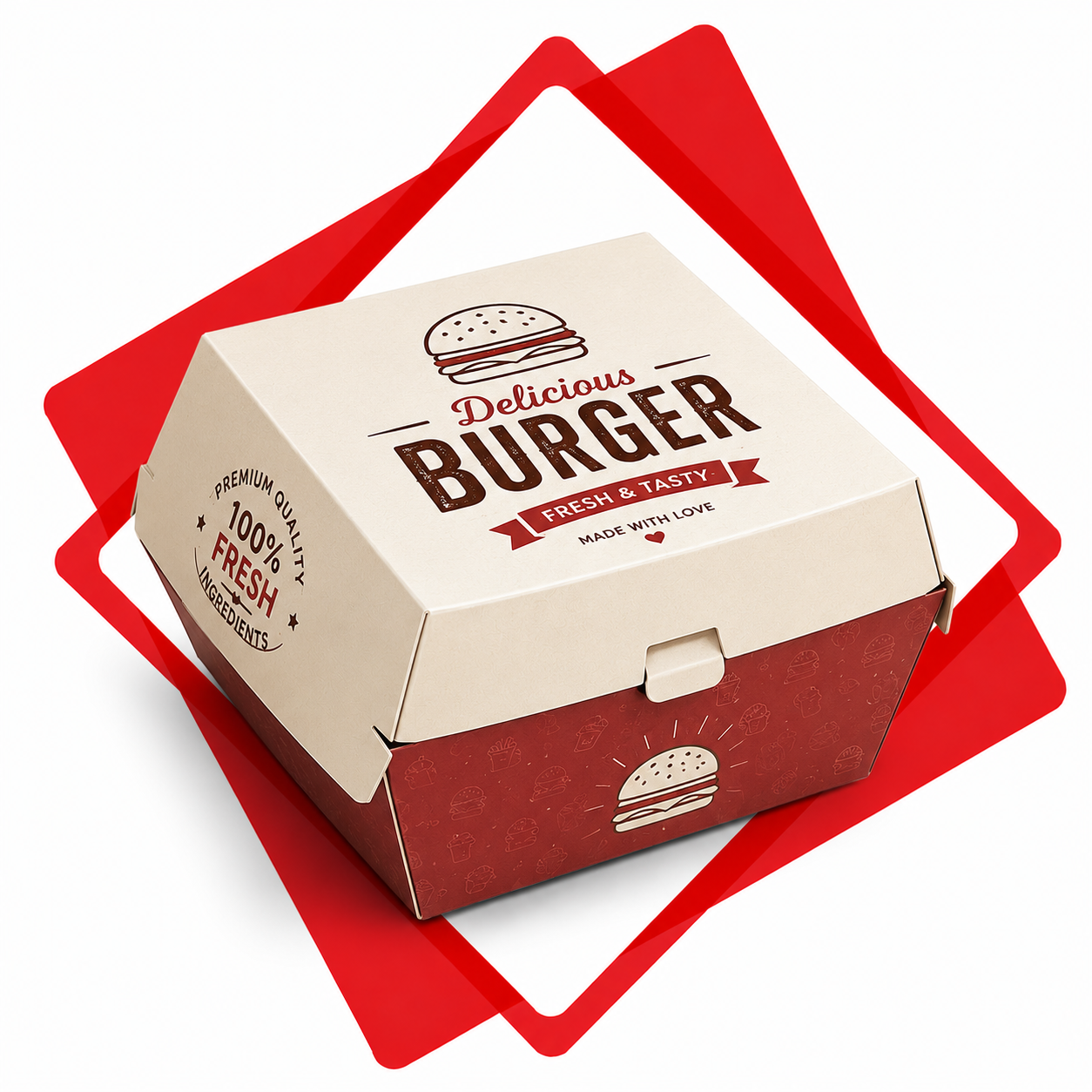 Customize Burger Box